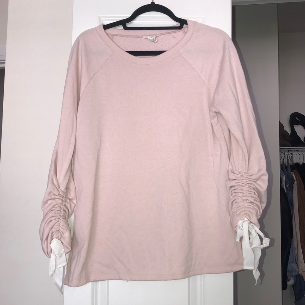Caslon side tie sweatshirt